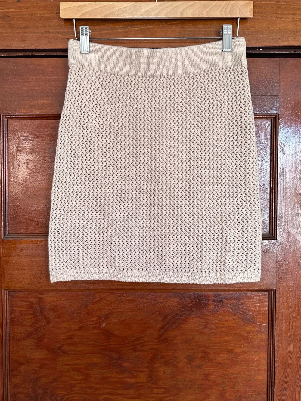 Z Supply Beige Knit Mini Skirt Size XS Cotton Beach Vacation Coastal Bohemian